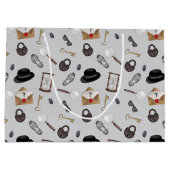 Mystery Kids Secret Agent Spy Deteme Theme Große Geschenktüte (Rückseite)