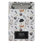 Mystery Kids Secret Agent Spy Deteme Theme Mini Klemmbrett (Vorderseite)