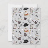 Mystery Kids Secret Agent Spy Deteme Theme Mitteilungskarte (Rückseite)