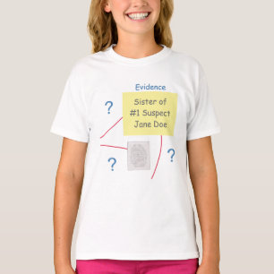 Mystery-Kriminalitätsaufklärungs-Beweismaterial-Ta T-Shirt