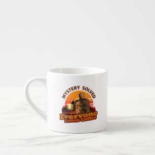 Mystery löste alle Lieben Kaffee Funny Bigfoot Espressotasse