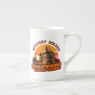 Mystery löste alle Lieben Kaffee Funny Bigfoot Porzellantasse