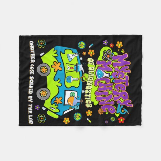 Mystery Machine of Diagnostics Labrador Week 2025  Fleecedecke (Vorderseite (Horizontal))