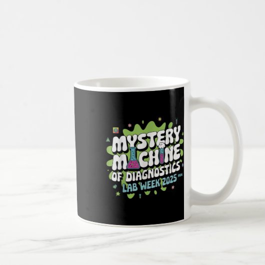 Mystery Machine of Diagnostics Labrador Week 2025 Kaffeetasse (Rechts)