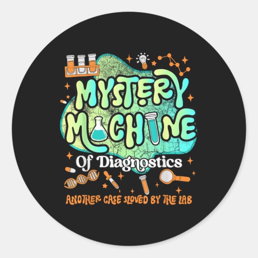 Mystery Machine of Diagnostics Labrador Week 2025 Runder Aufkleber (Vorderseite)