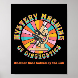 Mystery Machine of Diagnostics Retro Labrador Week Poster