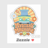 Mystery Machine Van Floral Graphic Aufkleber (Blatt)