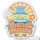 Mystery Machine Van Floral Graphic Aufkleber (Vorderseite)