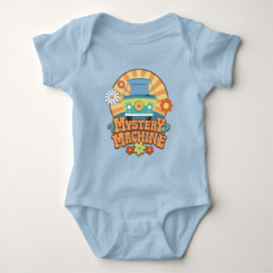Mystery Machine Van Floral Graphic Baby Strampler