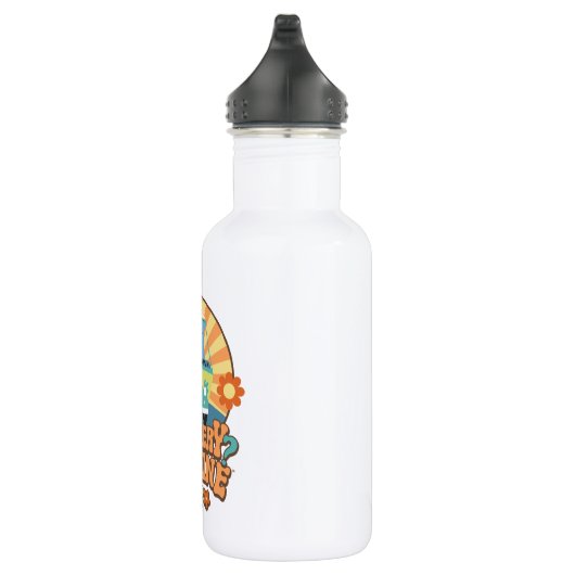 Mystery Machine Van Floral Graphic Edelstahlflasche (Rechts)
