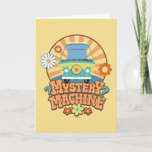 Mystery Machine Van Floral Graphic Karte