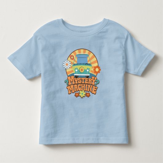 Mystery Machine Van Floral Graphic Kleinkind T-shirt (Vorderseite)