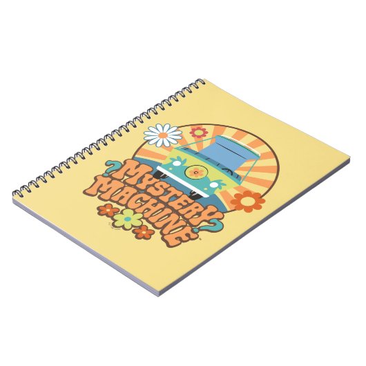 Mystery Machine Van Floral Graphic Notizblock (Linke Seite)