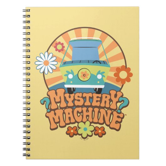 Mystery Machine Van Floral Graphic Notizblock (Vorderseite)