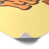 Mystery Machine Van Floral Graphic Poster (Ecke)