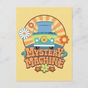 Mystery Machine Van Floral Graphic Postkarte