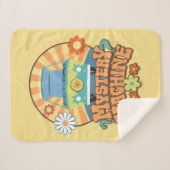 Mystery Machine Van Floral Graphic Sherpadecke (Vorderseite (Horizontal))