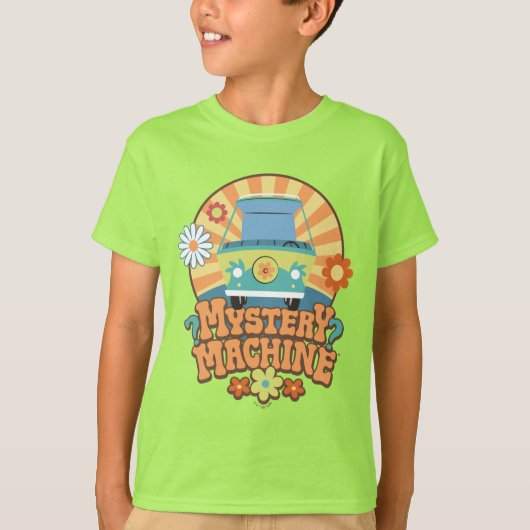 Mystery Machine Van Floral Graphic T-Shirt (Vorderseite)