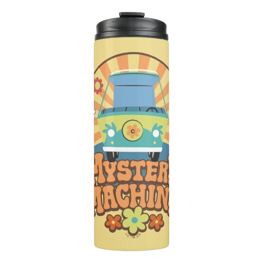 Mystery Machine Van Floral Graphic Thermosbecher (Vorderseite)