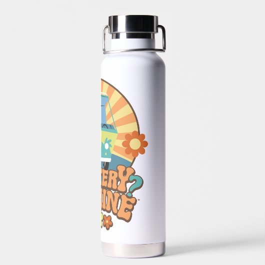 Mystery Machine Van Floral Graphic Trinkflasche (Rückseite)