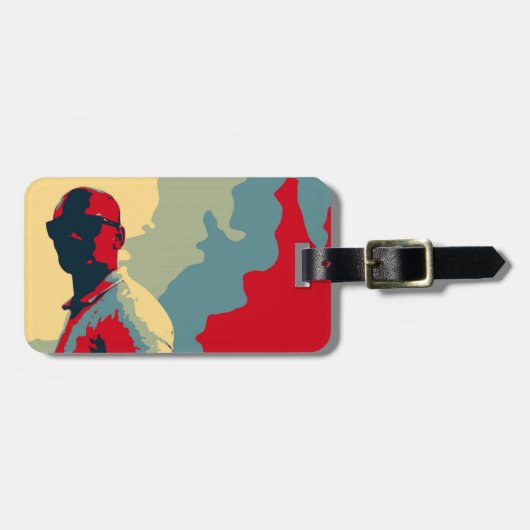 Mystery Man Luggage Tag Gepäckanhänger (Vorderseite horizontal)