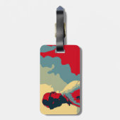 Mystery Man Luggage Tag Gepäckanhänger (Rückseite vertikal)