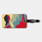 Mystery Man Luggage Tag Gepäckanhänger (Rückseite horizontal)