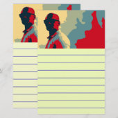Mystery Man Stationery Briefpapier (Vorne/Hinten)