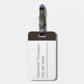 Mystery Maschine "Always Down To Meddle" Gepäckanhänger (Rückseite vertikal)