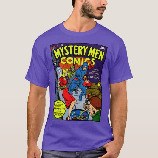 Mystery Men Comic T - Shirt der 1940er Jahre (Vorderseite)