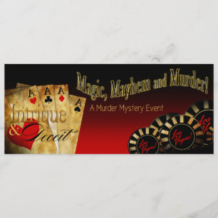 Mystery METALLISCHES EIS Las Vegas Deluxe FZ Einladung