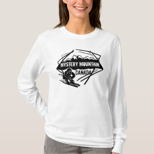 Mystery Mountain Canada Ski Hoodie T-Shirt