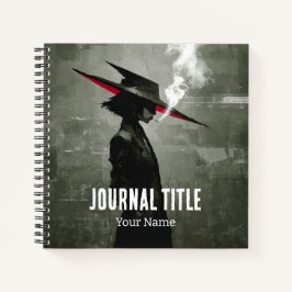 Mystery Noir Journal — Benutzerdefinierter Name un Notizblock