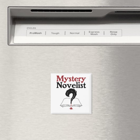 Mystery Novelist Writer Author Whodunit Magnet (In Situ (Geschirrspüler))