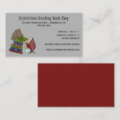 Mystery Novels Book Shop Book Store Visitenkarte (Vorne/Hinten)