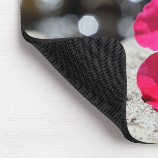 Mystery Pink-Blume Mousepad (Ecke)