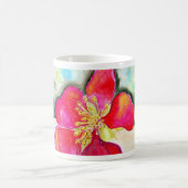 Mystery Pink Blume Watercolor Kaffeetasse (Mittel)