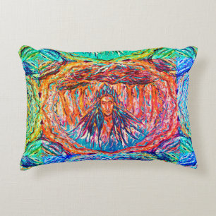 Mystery Rainbow Godess Holding the Sky Dekokissen