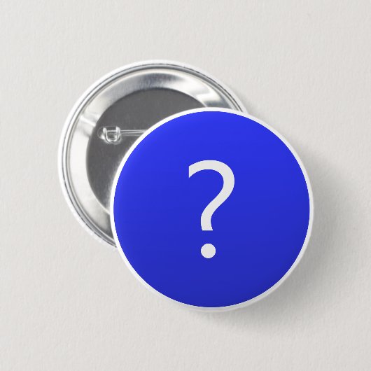 Mystery Round Buttons - Gespielte Fragezeichen (Vorne & Hinten)