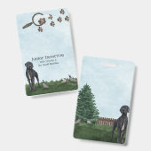 Mystery Solving Junior Detective name Abzeichen Ausweis (Vorder- & Rückseite)