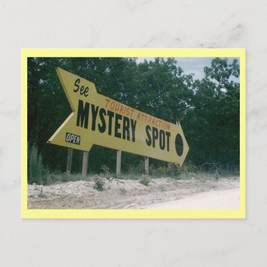 Mystery Spot, Florida Tourist Attraktion Vintag Postkarte (Vorderseite)