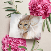 Mystery Venezianisch Karneval Maske Postkarte