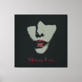 Mystery Woman Wrapped Canvas Leinwanddruck (Vorderseite)