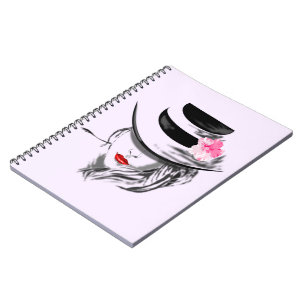 Mysteryous Lady Notebook Notizblock
