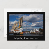 mystic 2009 copy, Mystic, Connecticut Postkarte (Vorne/Hinten)
