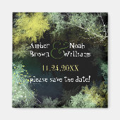 Mystic Abend Forest Wedding Save the Date Magnet (Vorne)