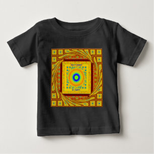 Mystic African Eye Wall Art: Ein Cyan-Blick Baby T-shirt