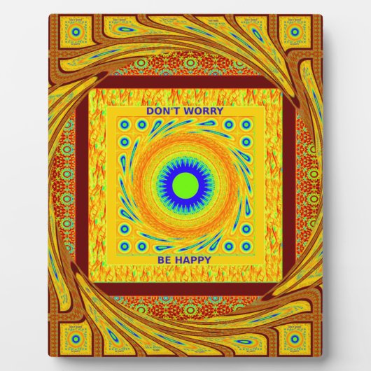 Mystic African Eye Wall Art: Ein Cyan-Blick Fotoplatte (Vorderseite)