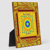 Mystic African Eye Wall Art: Ein Cyan-Blick Fotoplatte (Seite)