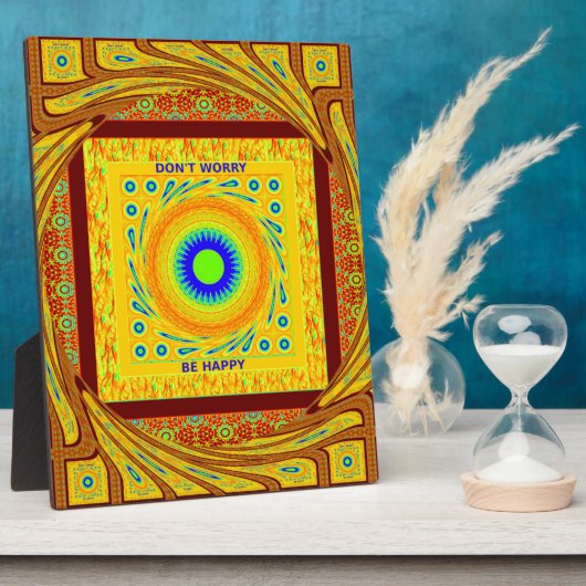 Mystic African Eye Wall Art: Ein Cyan-Blick Fotoplatte (Seite)